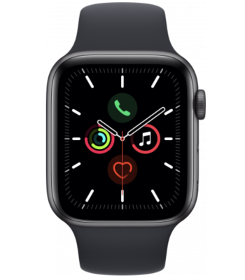 Фото 2 — Apple Watch SE 2020 40 мм спортивный ремешок темная ночь