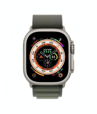 Фото 2 — Apple Watch Ultra 49 мм, корпус из титана, ремешок Alpine (S) Зеленый
